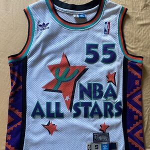 1995 Dikembe Mutombo throwback all star jersey